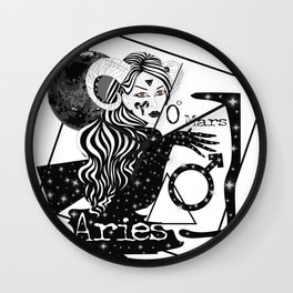Aries - Zodiac Sign Wall Clock