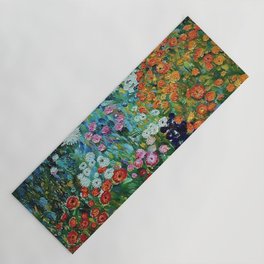 Flower Garden Riot of Colors by Gustav Klimt Yoga Mat