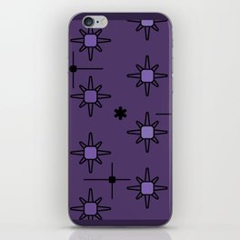 Atomic Sky Starbursts Eggplant Purple iPhone Skin