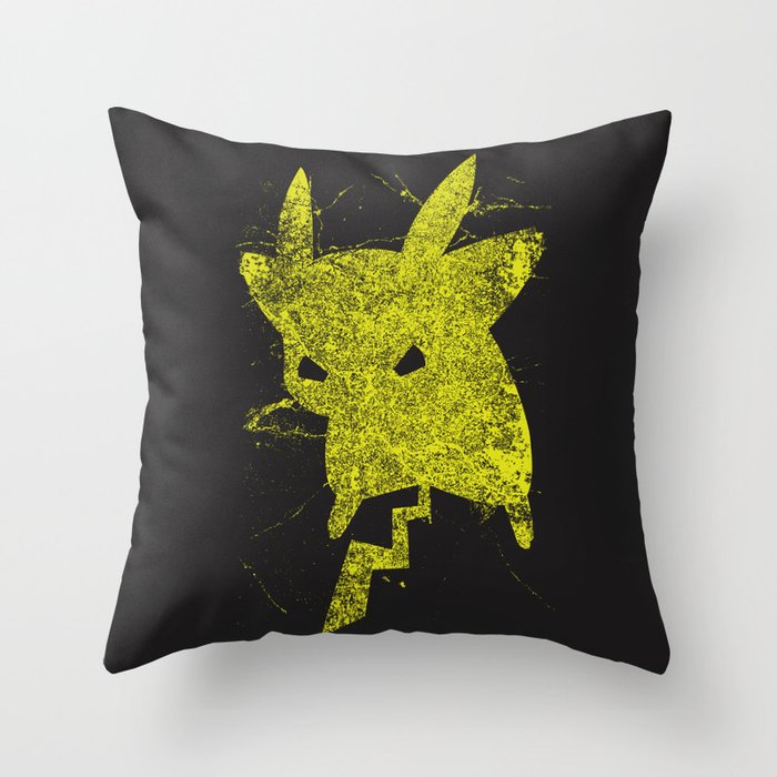 Yellow Monster Throw Pillow