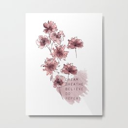 Floral Dream Metal Print | Illustration 
