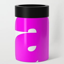 a (Magenta & White Letter) Can Cooler