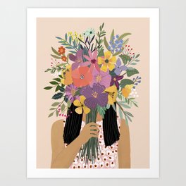 Flower Head Art Prints For Any Decor Style Society6