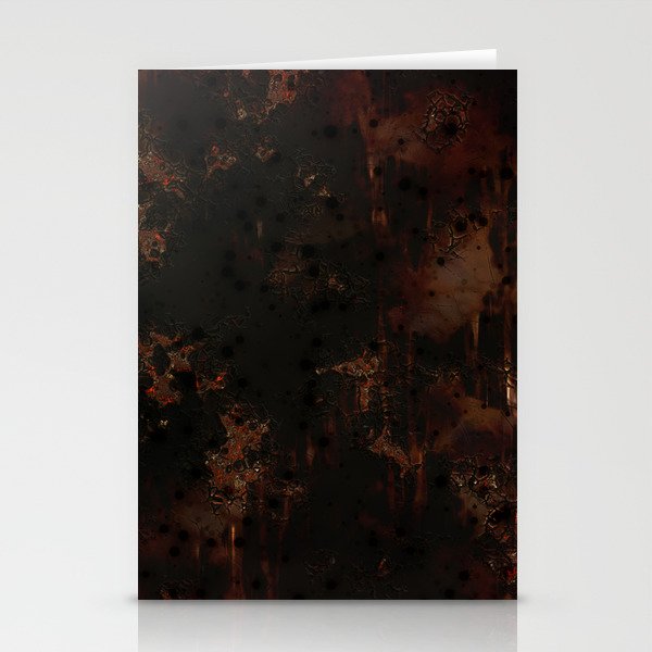Grunge Rusty Brown Stationery Cards