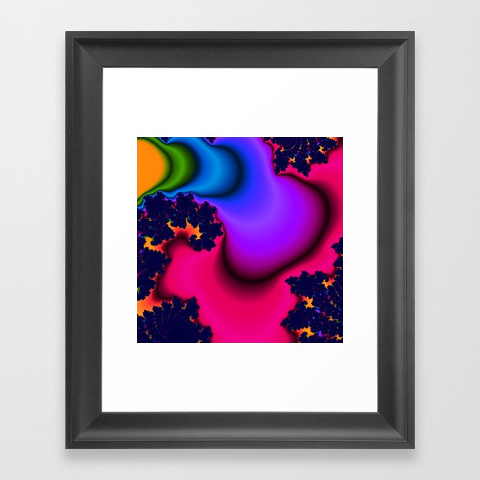 Molten Rainbow Framed Art Print