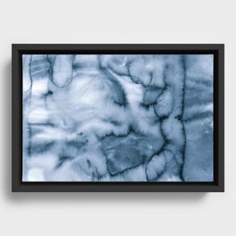 grey blues Framed Canvas