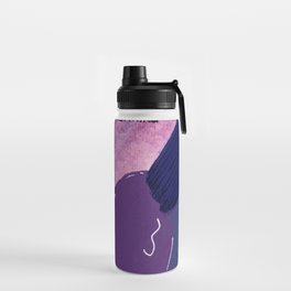 Swimming Abstract Acrylic Painting Water Bottle