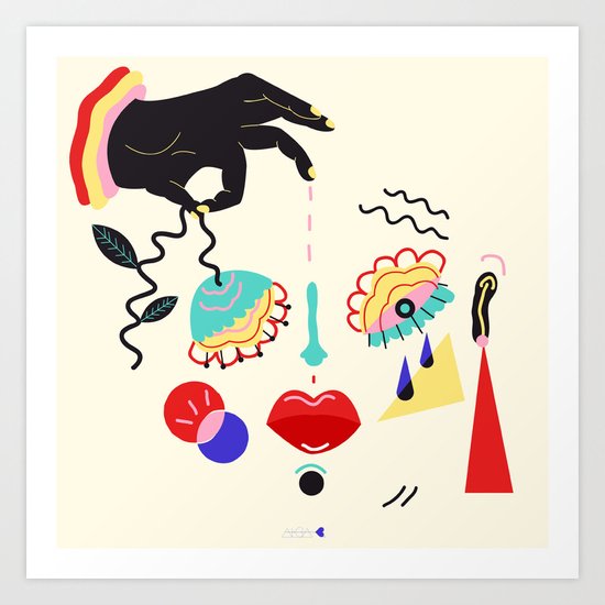 cry baby Art Print
