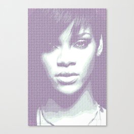Rihanna - Engraving Canvas Print