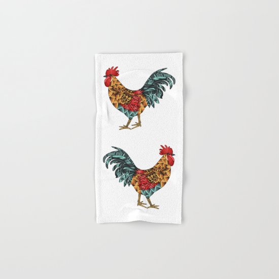 Cockerel. Symbol of 2017 Hand & Bath Towel