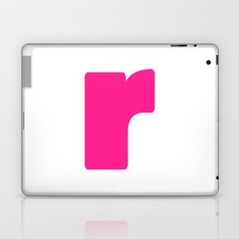 r (Dark Pink & White Letter) Laptop Skin