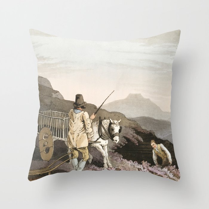 19th century in Yorkshire life Throw Pillow