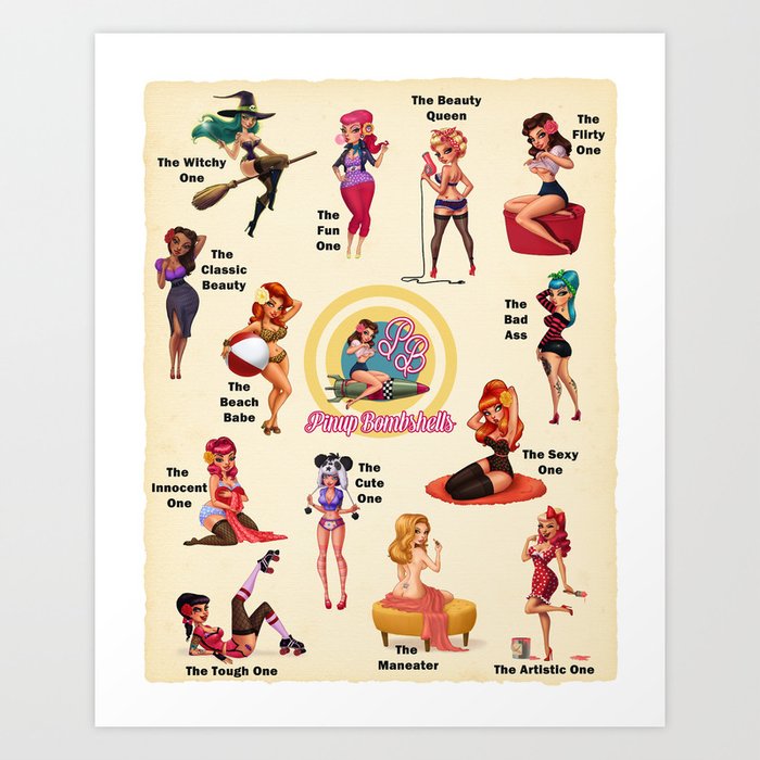 Which Pinup Girl are You? Art Print