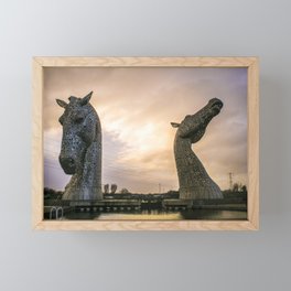 The Kelpies, Scotland Framed Mini Art Print