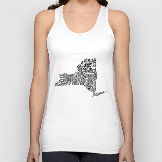 Typographic New York Unisex Tank Top