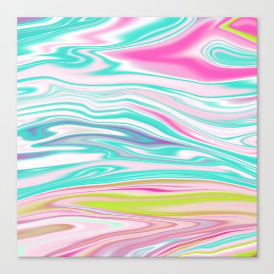 Iridescent Marble 12 Canvas Print