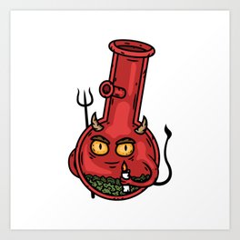 The Devil's Bong Art Print