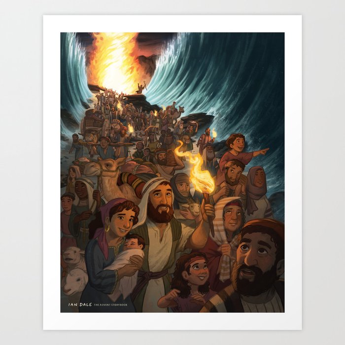 Crossing the Red Sea Art Print