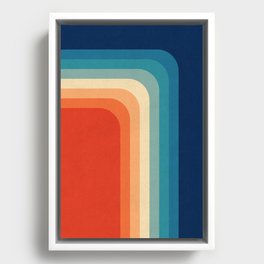 Retro 70s Color Palette III Framed Canvas