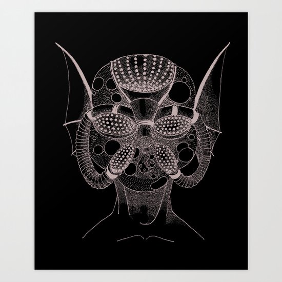 Masque de l'Eau (Water Mask) Art Print