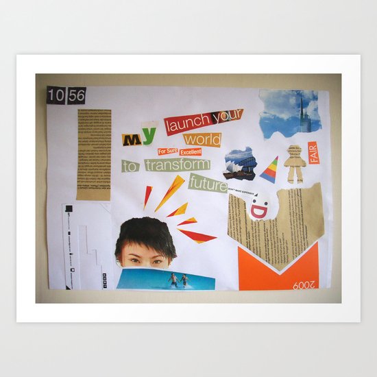Draw your days : day#2 Launch your world Art Print