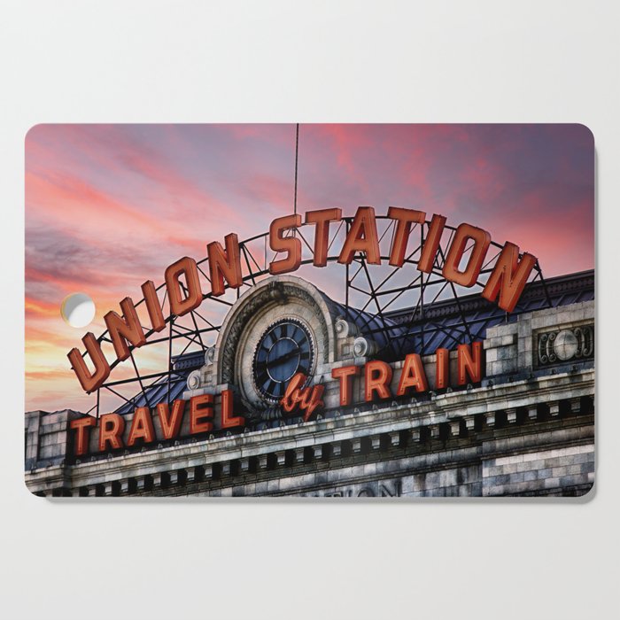 Union Station - Travel by Train Cutting Board