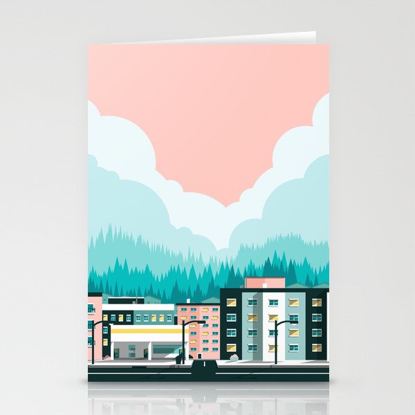 A View of 12th Avenue Stationery Cards