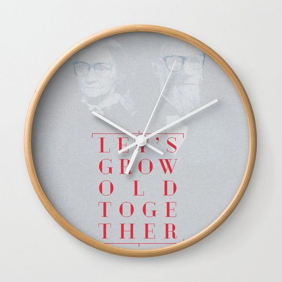 Let's grow old together Wall Clock