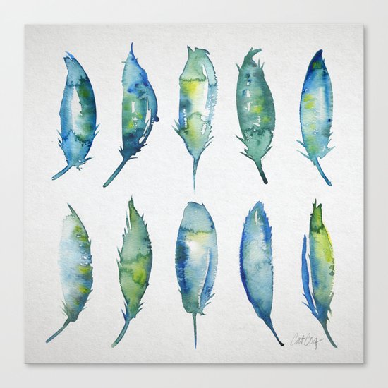 Feather Collection Canvas Print