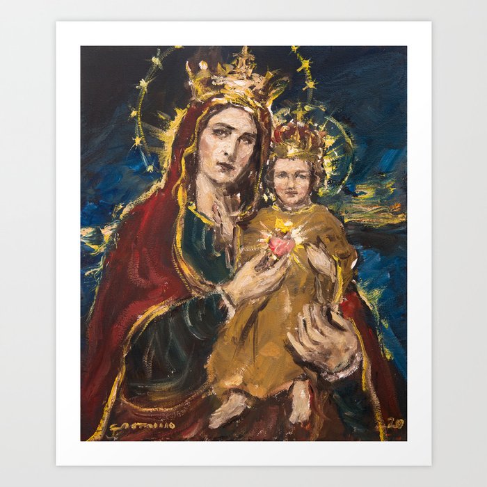 Our Lady of the Sacred Heart Art Print
