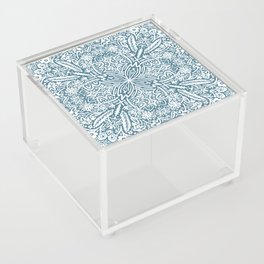 Midnight Luau Retro Floral Pattern Acrylic Box