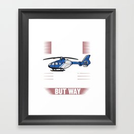 Helicopter Rc Remote Control Pilot Framed Art Print