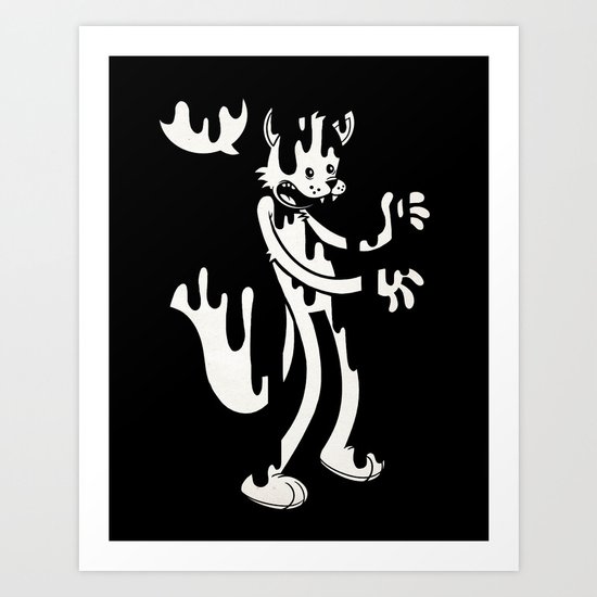 Cat Melt Art Print