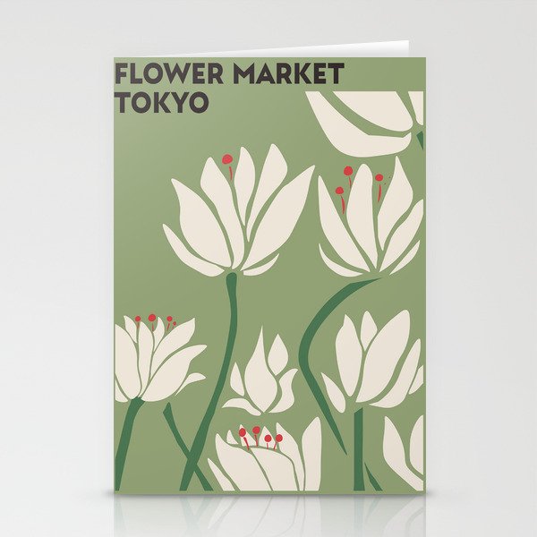 Flower Market Tokyo Stationery Cards