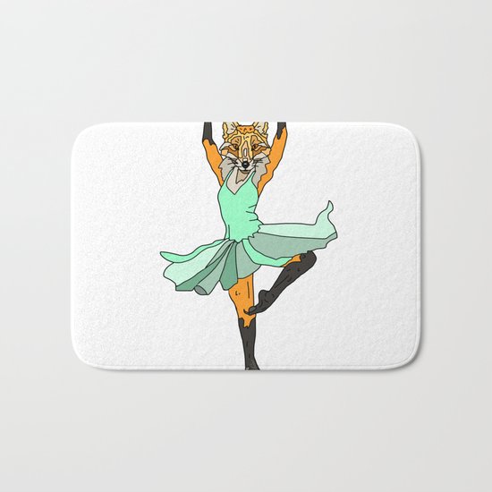 Fox Ballerina Tutu Bath Mat