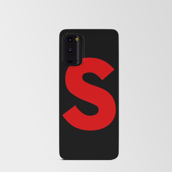 letter S (Red & Black) Android Card Case