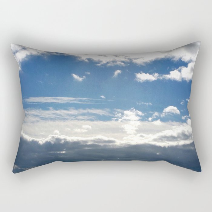 Windy Day Sky Rectangular Pillow