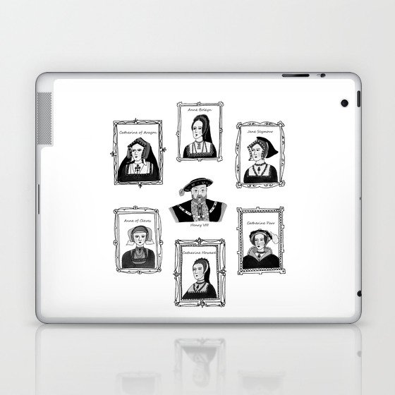 Henry VIII and his wives Laptop & iPad Skin