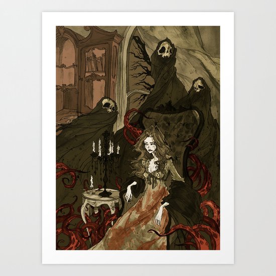 Nightmares of the Alchemist's Wife Art Print