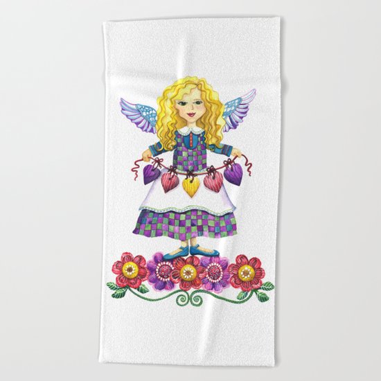 Angel Love Beach Towel
