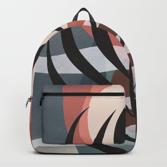 Palm sunset silhouette Backpack