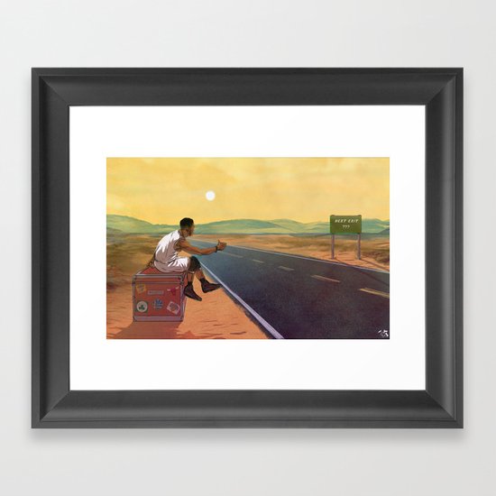 The Free Agent Landscape Framed Art Print