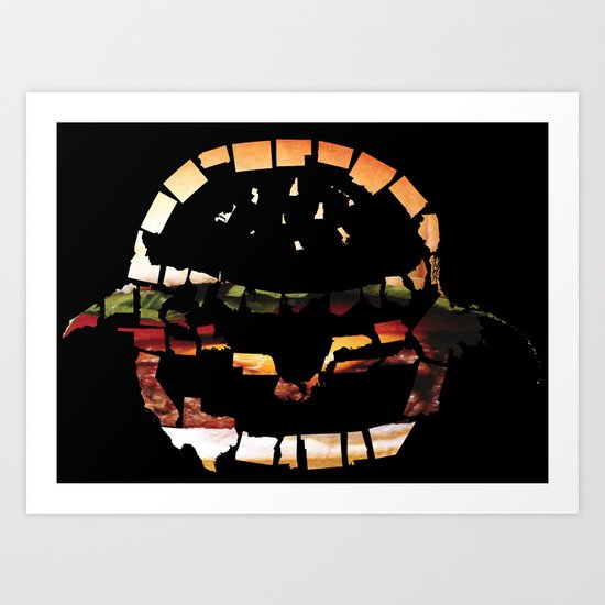 United States of Burger Art Print