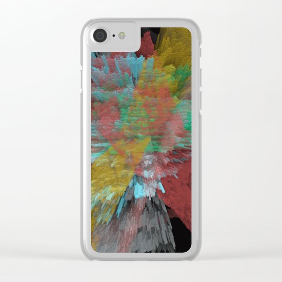 Abstract 123 Clear iPhone Case