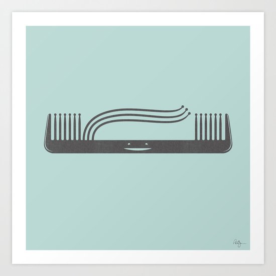 Comb Over Art Print