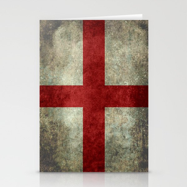 Flag of England (St. George's Cross) Vintage retro style Stationery Cards