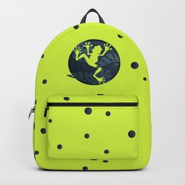Tropical Frog Papercut Design Backpack