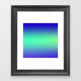 11  Blue Gradient Background 220715 Minimalist Art Valourine Digital Design Framed Art Print