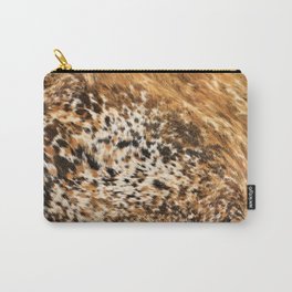 Rustic Country Western Texas Longhorn Cowhide Rodeo Animal Print Carry-All Pouch