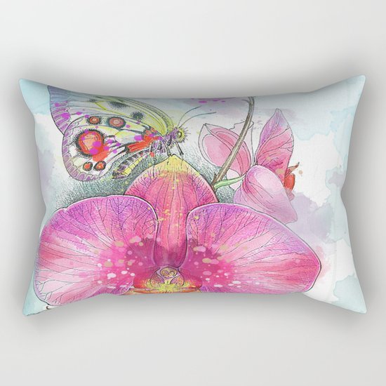 Orchids 03 Rectangular Pillow